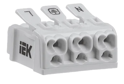 Клемма соединительная пружинная КСП3-L+N+PE ИЭК
