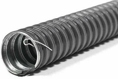 Металлорукав в ПВХ изоляции РЗ-ЦП нг LS 32 (20 м/уп.) с протяжкой ГОФРОМАТИК