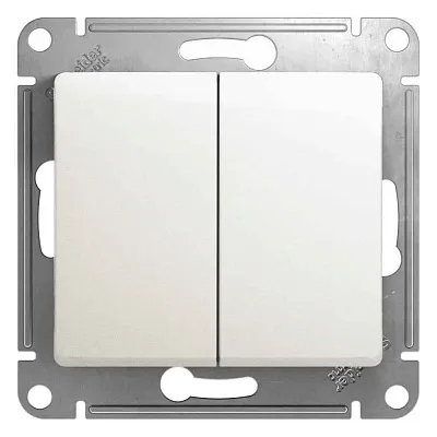ШЭ Глосса Выкл. 2кл. с/у 10А (перламутр, б/рамки) GSL000651 (20шт/уп)