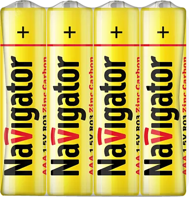 Элемент питания ААА NBT-NS-R03-SH4 Navigator 94757 (в коробке 60 шт)