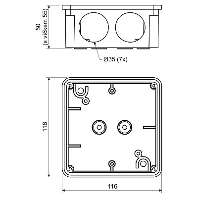 Коробка монтажн.КА-8110