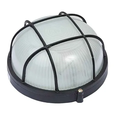 НПП 1302 60Вт круг черный с реш. GCF-R-E27-60-IP65 General