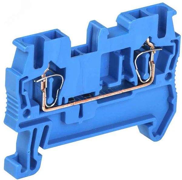 Клемма пружинная КПИ 2в- 1,5/2,5 Заглушка синяя ИЭК