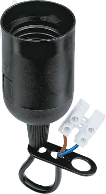 Патрон Е27 пластик подвесной черный с КЗВ NLH-P-F-BL-E27-TB Navigator 71288