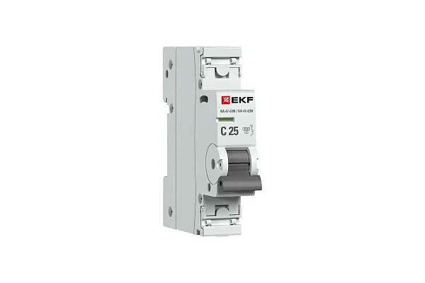 Автомат  1п 25А (C) (ВА 47-63N) 4,5kA EKF PROxima