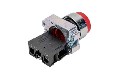 Кнопка LAY5-BL41 без подсветки красн. 1 НО ИЭК