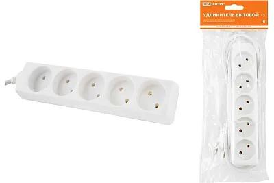 Удлинитель  5м  5 роз. без заземл.(2x0,75мм2) Navigator 71554