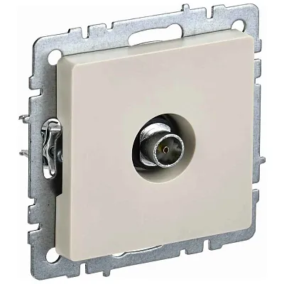 ИЭК Брайт Роз. TV оконечная РТВ11-0-БрКр беж. IEK