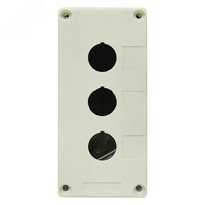 Корпус  КП 103 для кнопок 3 места (белый ) EKF