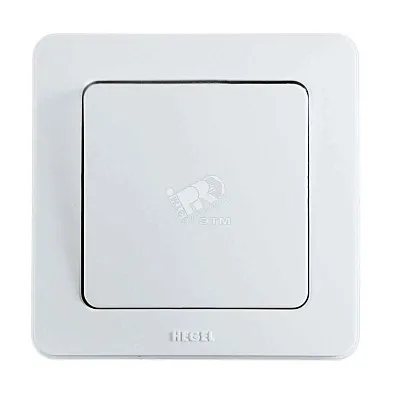 xегель Мастер Выкл 1кл. с/у, с рамкой, белый ВС10-311