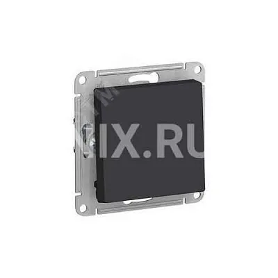 ШЭ Атлас Выкл. 1кл. с/у,  10А, (б/рамки, карбон) с самовозвратом ATN001015